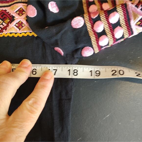 Figue Savannah Tasseled Embroidered Dress Size XS - Picture 7 of 10